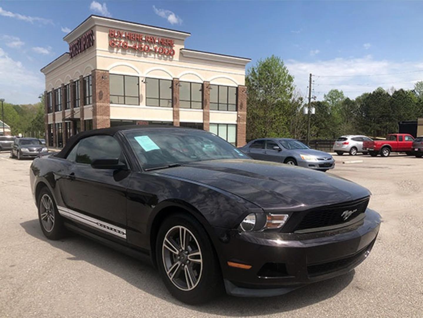 2012 Ford Mustang V6 Convertible (1ZVBP8EM9C5) with an 3.7L V6 DOHC 24V engine, located at 7710 Tara Blvd, Jonesboro, GA, 30236, (678) 450-1000, 33.544365, -84.367821 - Photo#1