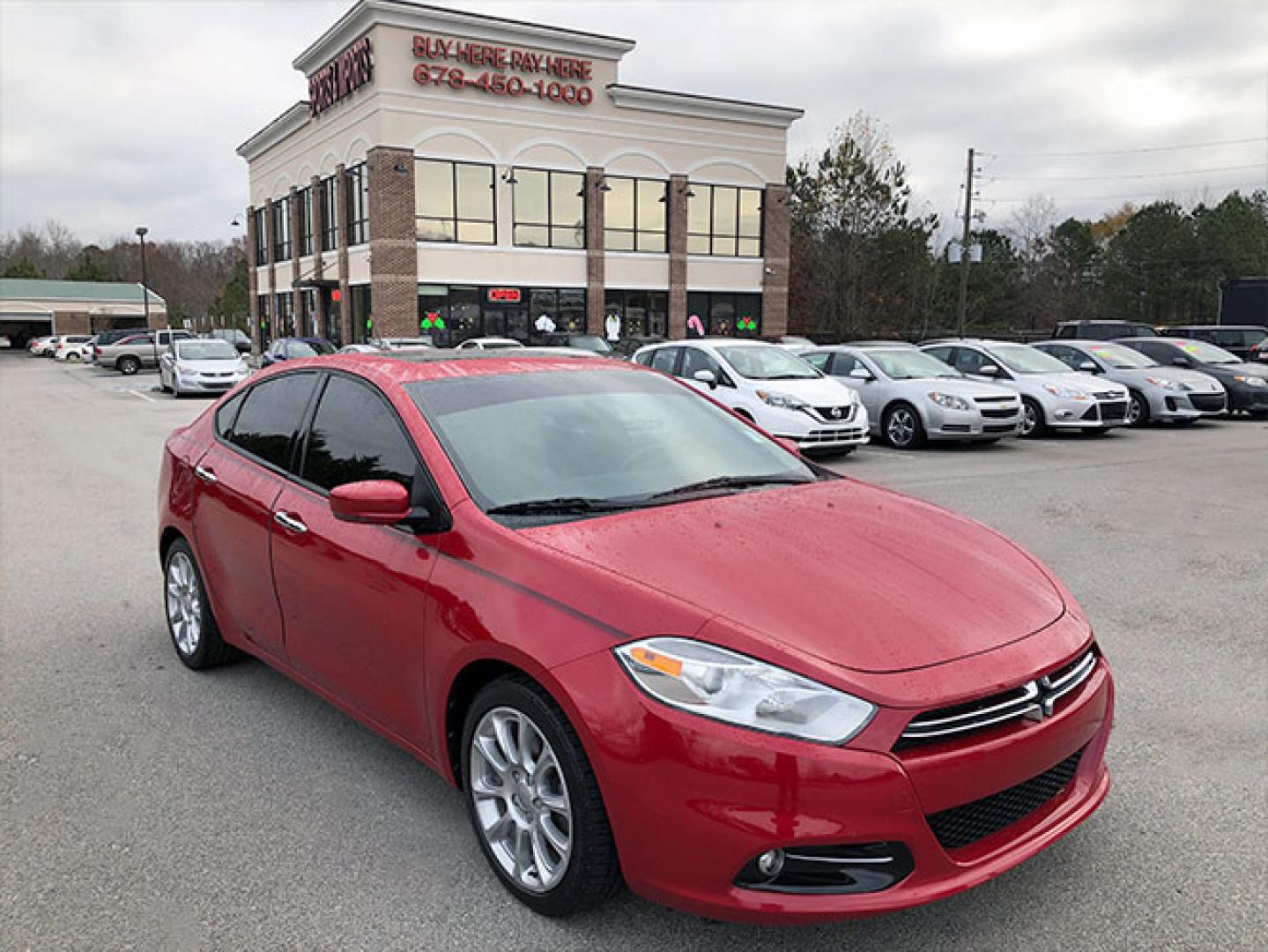 2013 Dodge Dart LIMITED (1C3CDFCA1DD) with an 2.0L L4 DOHC 16V TURBO engine, located at 6121 Memorial Drive, Stone Mountain, GA, 30083, (678) 450-1000, 33.804111, -84.191185 - Photo#0