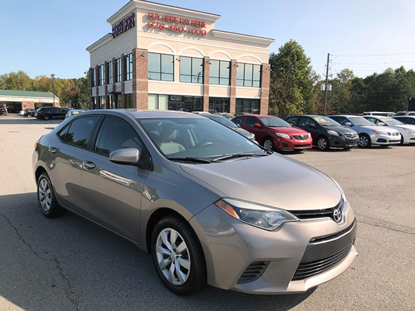 2015 Toyota Corolla L 4-Speed AT (2T1BURHE6FC) with an 1.8L L4 DOHC 16V engine, 4-Speed Automatic transmission, located at 620 Jesse Jewell Pkwy, Gainesville, GA, 30501, (678) 450-1000, 34.305923, -83.809784 - Photo#0