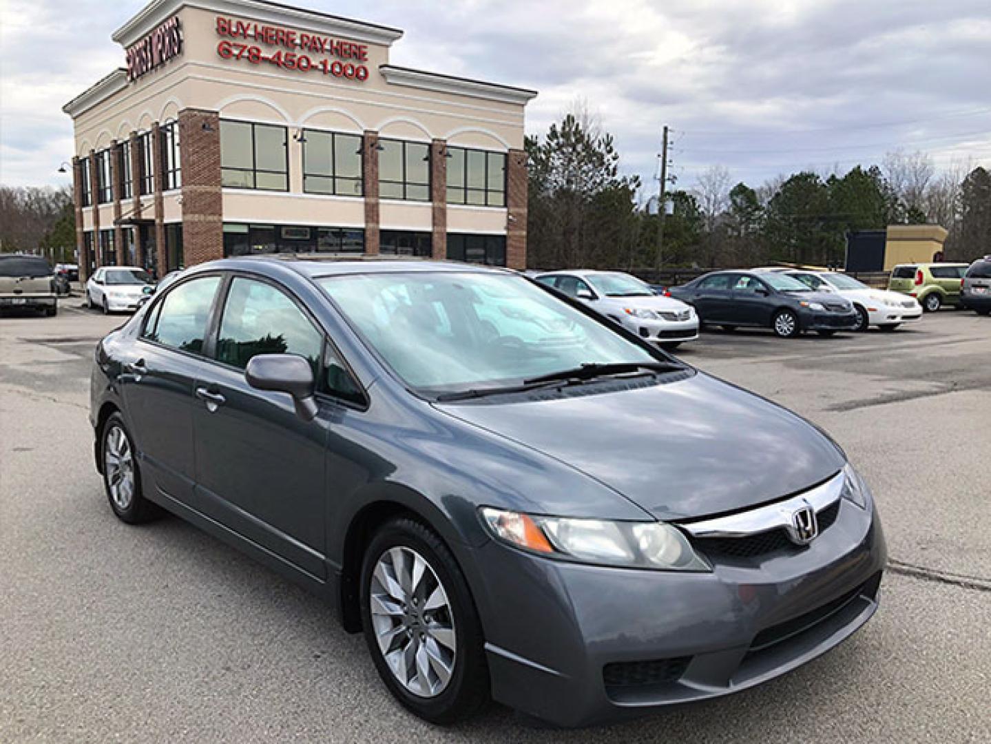 2010 Honda Civic EX Sedan 5-Speed AT (19XFA1F84AE) with an 1.8L L4 SOHC 16V engine, 5-Speed Automatic transmission, located at 620 Jesse Jewell Pkwy, Gainesville, GA, 30501, (678) 450-1000, 34.305923, -83.809784 - Photo#0